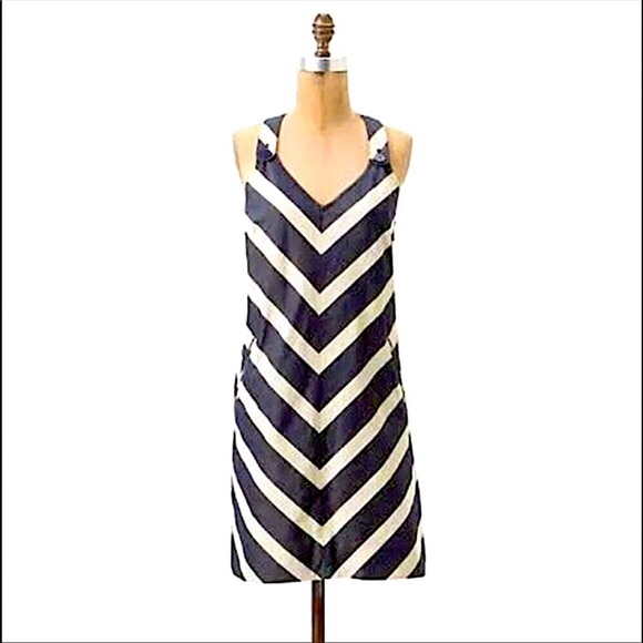 Anthropologie Dresses & Skirts - Postmark by Anthropologie Endpoint Chevron Overall Jumper Dress